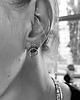 kolczyki wire wrapping Podwójne koła - Srebrne kolczyki 3