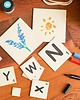 akcesoria różne Kwadraty ze sklejki 100SZT Drewniane kwadraty Scrapki kwadrat Baza 5x5cm 3