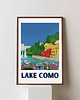 grafiki i ilustracje LAKE COMO - plakat Włochy 1
