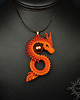 wisiory Cavrenos III, wisior ze smokiem, beading 4