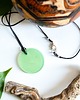 wisiory Świecący w ciemności zielony okrągły wisiorek i UV 3 cm handmade 5