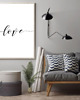 plakaty PLAKAT love Miłość typograficzny 1