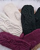 rękawiczki damskie Luksusowo miękkie rękawiczki -100% wełny merynosów  ciemna zieleń 3