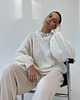 swetry damskie  Jedwabny sweter Crafted ecru 9