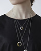 wisiory LABEL mini / satin silver necklace 1