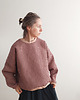 bluza bez kaptura damska Bluza Wafel "W_05" nutella 2