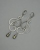 kolczyki wire wrapping Długie kolczyki  złoty piryt  wire wrapping 2