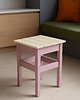 stołki Własnoręcznie malowany handmade taboret w pastelowych kolorach art deco 2