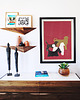plakaty Psy na spacerze - plakat fine art 2