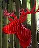 Ozdoby na ścianę Dekoracja na ŚCIANE poroże JELENIA, RENIFERA sklejka, puzzle 3d, drewno 7