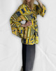 sukienki mini damskie Kimono żółto-czarne Sunny Warrior 2