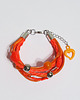 bransoletki - inne Bransoletka - Neonowa orange - rzemienie 2