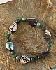 bransoletki z kamieni naturalnych BRANSOLETKA - AMULET - Macica perłowa, kamień księżycowy,jadeit 1