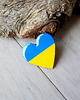 broszki Wspieramy UKRAINĘ! Przypinka serce z flagą Ukrainy 2