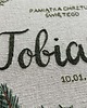 Chrzest - inne Tamborek haftowany, metryczka, pamiątka Chrztu Świętego 2