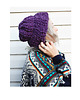 czapki damskie Czapka beanie  fiolet z wełną 5