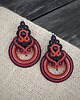kolczyki soutache Duże kolczyki soutache boho 1
