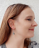kolczyki wire wrapping Szklane w siateczce - kolczyki (lub klipsy) 3
