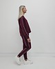 komplety damskie Sabela minimalistyczny komplet z lamówkami - Cherry 5