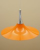 lampy wiszące Duńska lampa wisząca z lat 60. z pomarańczowym kloszem 1
