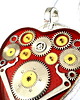 wisiory Wisior silver heart (Red) II 2