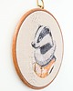 Ozdoby na ścianę Lord Badger, haft w oprawie 20 cm 3