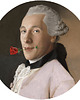plakaty The man with the rose  - okrągły obraz 1