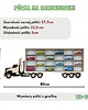 klocki i zabawki drewniane Drewniana półka w kształcie samochodu. Auto półka Hot Wheels - Garaż 1