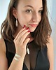 bransoletki srebrne Bransoletka srebrna - Białe pióra 1