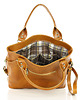 torebki do ręki Kuferek skórzany premium bag - MARCO MAZZINI camel 8