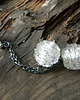 kolczyki wire wrapping Ażurowe kule  na łańcuszku - kolczyki 5