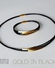 komplet biżuterii Komplet Gold in Black 1