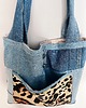 torby na ramię Jeansowa torba w panterkę WILD 9