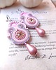 kolczyki soutache Millie Pink kolczyki sutasz różowe małe 3