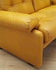 sofy i szezlongi Sofa skórzana żółta, włoski design, lata 60, B&B Italia, Tobia Scarpa 8