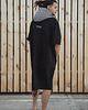 bluzy męskie Surf poncho plażowe AZTEC black, ręcznik kąpielowy 5