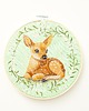 Ozdoby na ścianę Sarenka light green, haft w tamborku 20 cm 8