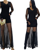sukienki maxi damskie Sukienka  maxi transparentna wieczorowa r 34-46 1
