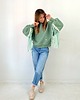 bluza bez kaptura damska Affair / bawełniana bluza boho z frędzlami 4