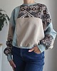 bluza bez kaptura damska Bluza patchwork - Aztec Mosaic - One of a kind - oversize 4