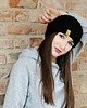 czapki damskie WOOLY czapka wełniana - czarna 2