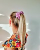 gumki do włosów Gumka jedwabna, scrunchie, frotka pudrowy róż MAXI 1