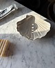 mydelniczki Ceramiczna Mydelniczka z Odpływem Muszelka Muszla Biała Matowa 2