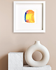 obrazy Obraz abstrakcja w ramce 27x27. Blood orange 3