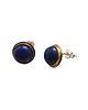 kolczyki srebrne Kolczyki srebrne artystyczne Modern z Lapis lazuli 1