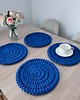 podkładki do kuchni Komplet podkładek szydełkowych pod talerze 4szt 32cm 2