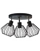 lampy wiszące Loftowa 3-płomienna lampa sufitowa z regulowanymi kloszami GIJON LOFT 4