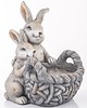 ozdoby wielkanocne Osłonka - 38x26x30 cm zajączki z koszykiem 3