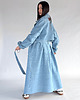 płaszcze damskie Trencz maxi oversize denim light blue 6