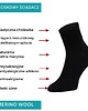 skarpetki damskie Półkrótkie skarpety bezuciskowe z wełny MERINO czarne 1